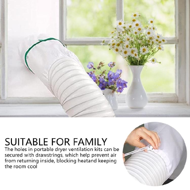 Practical Adjustable Portable Air Conditioner Window Vent Set Sliding Seal Home Accessory for Mobile and Dryer Designs