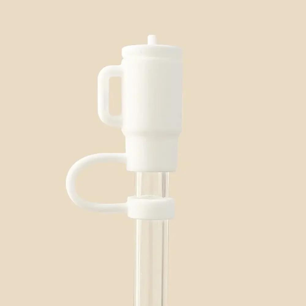 Silicone Straw Cover Cap Dust-Proof Bell Flower Straw Topper for Stanley Yeti Tumbler Cup Straws Accessories