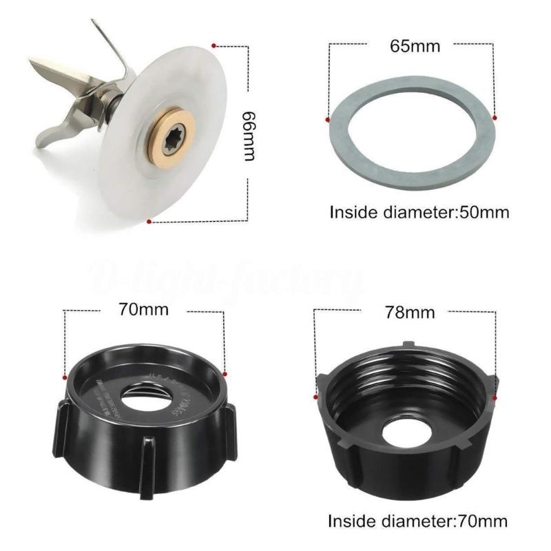 Część zamienna do blendera Nakrętki podstawy kielicha Pierścienie silikonowe Część zamienna do blendera Akcesoria do blendera Głowica tnąca blendera