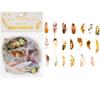40pcs Colorful Butterfly Wings Stickers Epoxy Resin Fillings Plant Sticker for DIY Silicone Mold Filler Nail Art Crafts Decor