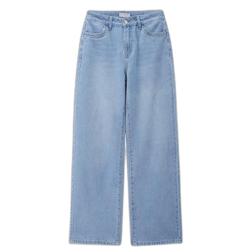 Giordano Women s Straight-Leg Vintage Washed Denim Jeans 30