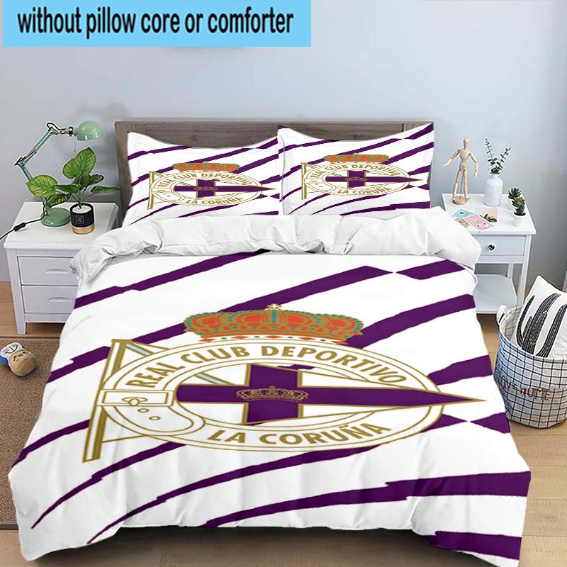 3PCS Deportivo Football Bedding Set,Including 1pc Duvet Cover And 2pcs Pillowcases Perfect for Bedroom, Dormitory, Fan Christmas gift