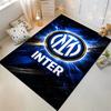 "Χαλί με Λογότυπο Inter σε Μπλε Ηλεκτρικό Φόντο Μη ολισθηρό χαλί κατάλληλο για καναπέδες σαλονιού και υπνοδωματίου καναπέδες καναπέδες"