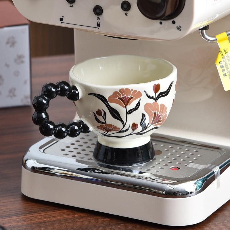 Retro Kaffeetasse Mittelalterliche Tasse Hochwertige und Luxuriöse Hochwertig Aussehende Tasse Keramik Britische Nachmittagstee-Tasse