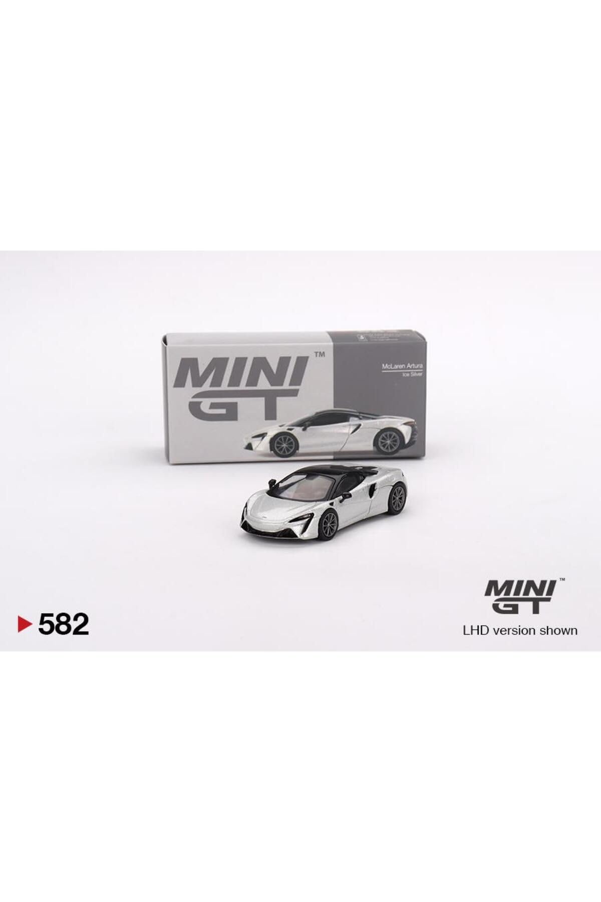 

TrueScale Miniatures MINI GT McLaren Artura Ice Silver drive Готовый продукт 1/64 Левостороннее управление