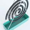 Creative Nordic Style Mosquito Coil Holder With Tray, Iron Spiral Mosquito Repellent Incense Rack Plate For Home Summer Decor