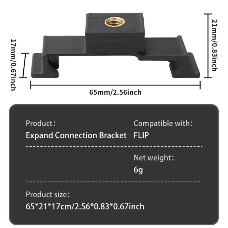 For Flip Drones Adapter Extension Bracket With 1/4 Interface Tripod Shoots Fixed Stand Mount For Flip Drones Accessories