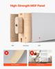 Sliding Barn Door, 762 X 2134mm, High-Strength MDF Panel and Glass, Barn Door with Hardware Kit, Water-Proof PVC Surface, Easy To Install, H-Frame,