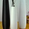 Large Modern Nordic Ceramic Floor Vase: Black & White Minimalist Design for Dried Flowers and French Arrangements In Living Room