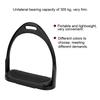 Colorful Horse Riding Stirrup Anti rust Lightweight Equestrian Aluminum Stirrup (black)