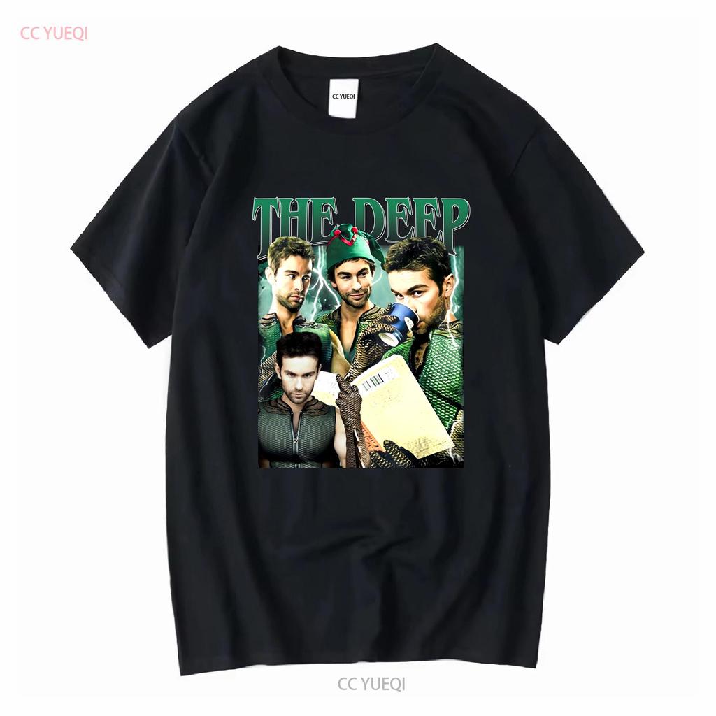 Vintage The Deep Boys T Shirt For Woman And Man Vintage Washed Top For Everyday Wear Casual Fashion Stylish Stretched Slightly