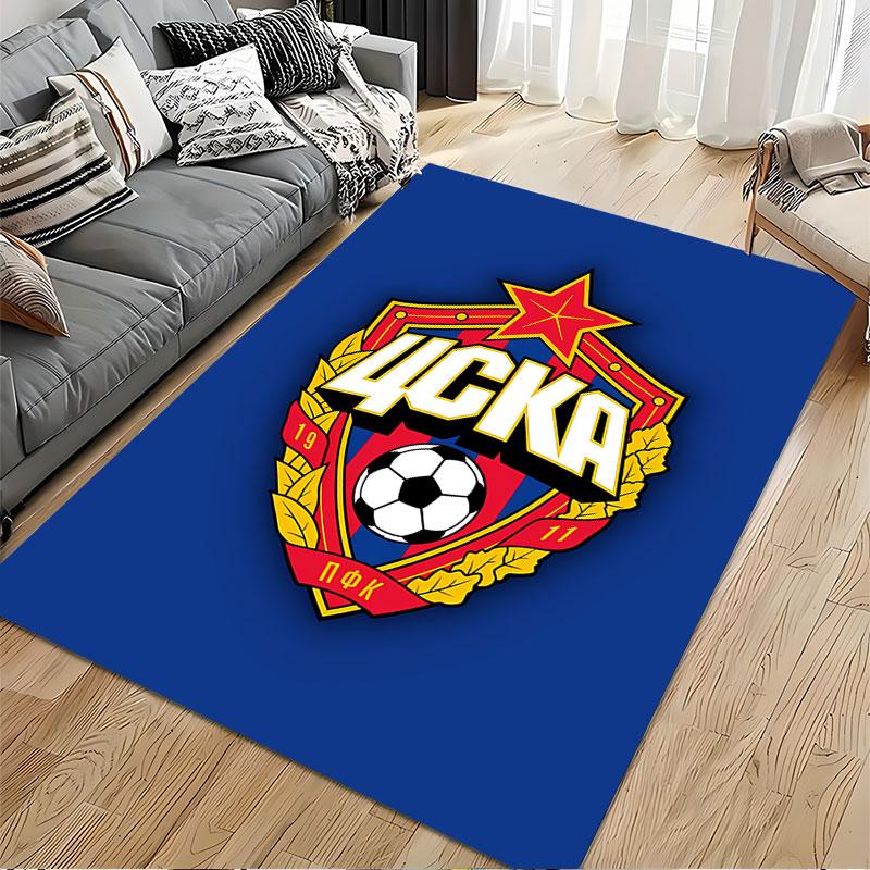CSKA Football Club Logo Carpet suitable as a non-slip mat for the living room or bedroom sofa
