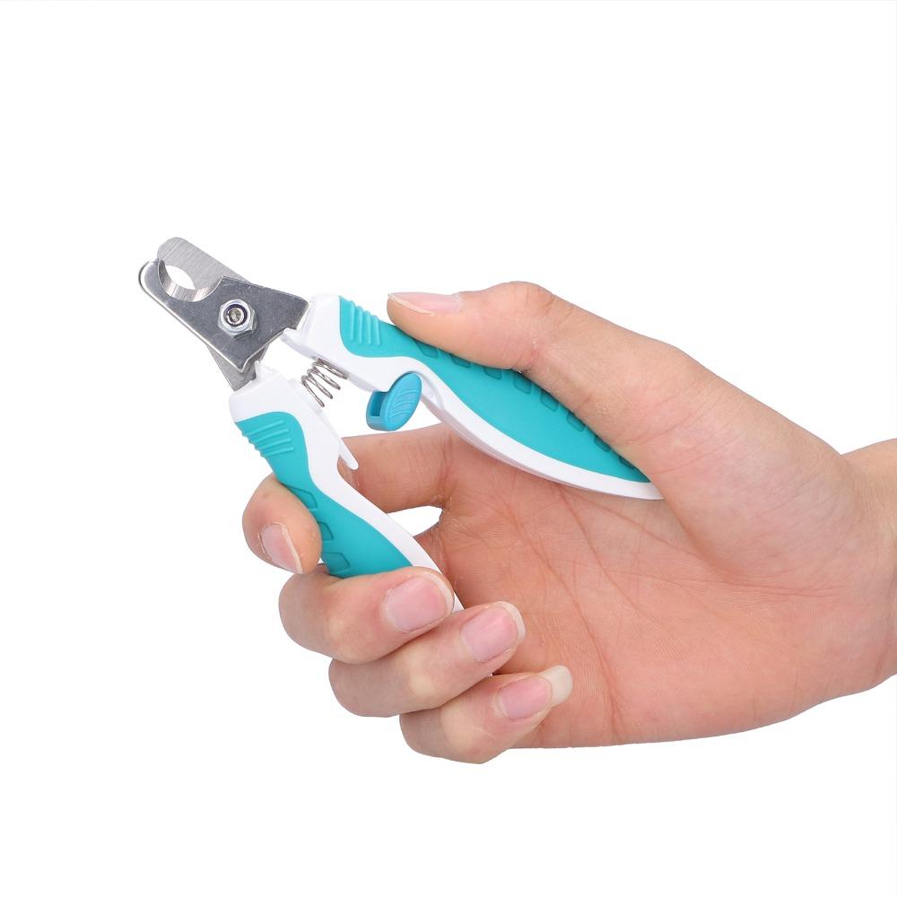 Ergonomic Handle Pet Nail Clippers Stainless Steel Pet Grooming Tool Dog Nail Cutter for Cats Dogs
