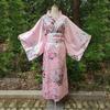 Cosplay Costume Sakura Girl  Kimono Dress Printed Floral Japanese Style Yukata Bathrobe  Geisha