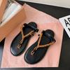 Sandali bassi da donna retrò, infradito estive alla moda con clip per le dita, scarpe basse casual da donna 2026, infradito da spiaggia, Sandalias De Mujer