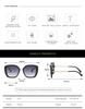2022 Winter Square Frame Sunglasses: Trendy European & American Street Style Glasses for Women