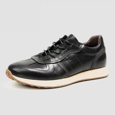 Men's Retro Distressed Handmade Genuine Leather Argan Horsehide Sneakers