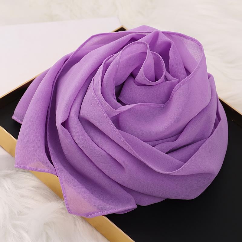 Muslim Hijab Scarf With Zipper Plain Bubble Chiffon Ready To Wear Veiled Hijab Wrap Solid Shawls Headscarf Turban Ramadan