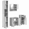 Bathroom Furniture Set 4 Pcs Grey Sonoma 61 X 35 X 64 Cm