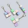 Tastenkappen Fidget Schlüsselanhänger 4 Tasten Clicker Spielzeug Anhänger Entspannende Finger Tastaturkappe für Erwachsene & Kinder