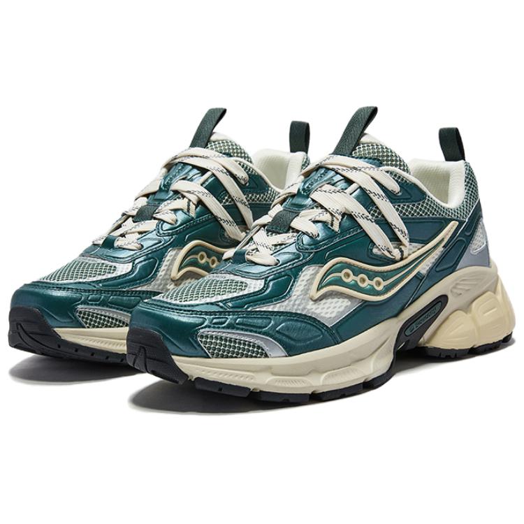 SAUCONY 2K Cavalry Comfortable Versatile Running Shoes Unisex Sneakers Green Silver S79053-16
