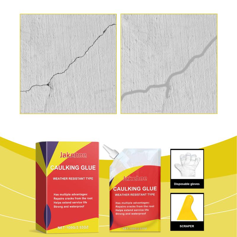 

100G Waterproof Sealant Crack Gap Filler Sealant Caulk Roofing Plugging Repair Sealant Angle Crack Plugging Material 1pcs