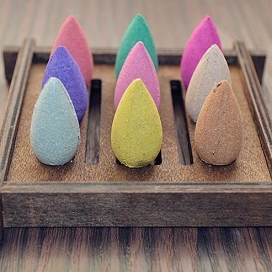 50 Pcs Natural Aromatherapy Room Smoke Backflow Incense Cones Fragrance