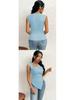 Women's Elegant Asymmetrical Neck Slim Fit T-shirt - Spring/Summer Pure Color Top