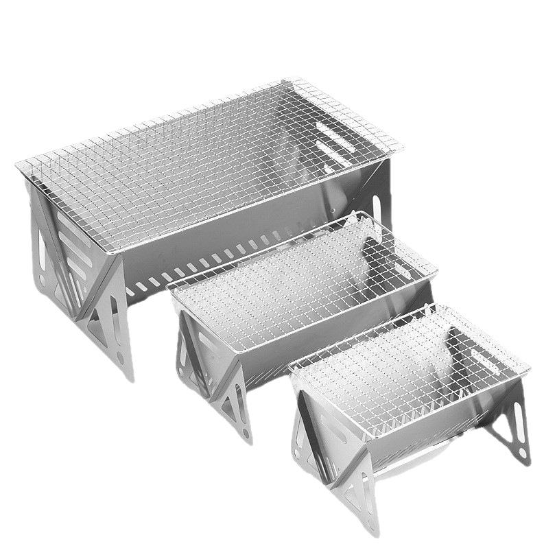 Ultralicht Opvouwbaar Roestvrij Staal Buiten Grill & Vuurkorf