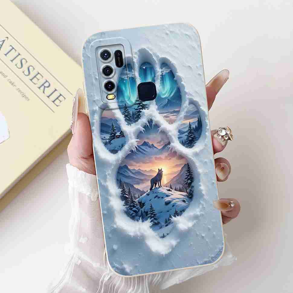For vivo Y50 2020 1935 6.53" Case Cherry Girl Soft Silicone Cover Cartoon Rabbit For Vivo y50 VIVO Y50 V1965A Phone Cases Bumper