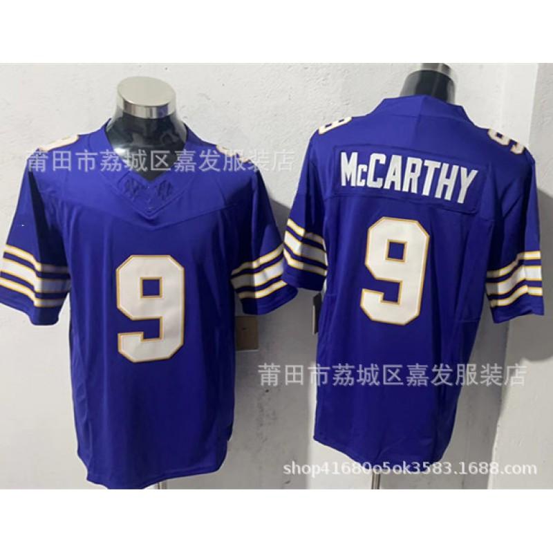 Minnesota Vikings NFL Football Jersey Thielen Jefferson 18 14 8 Adult Men Cotton Sports Uniform Fan Wear