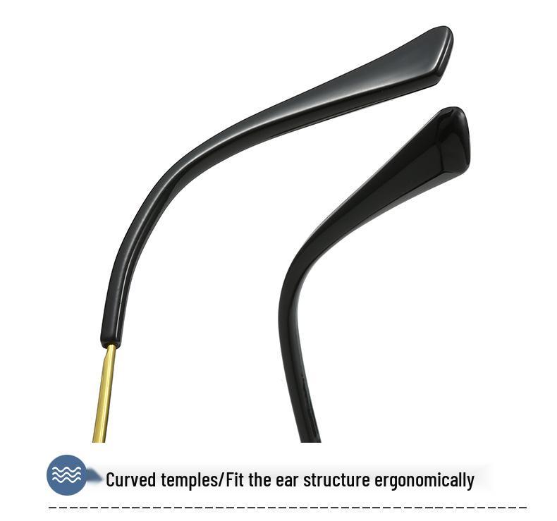Trendy Metal Rivet Frameless Sunglasses for Men & Women