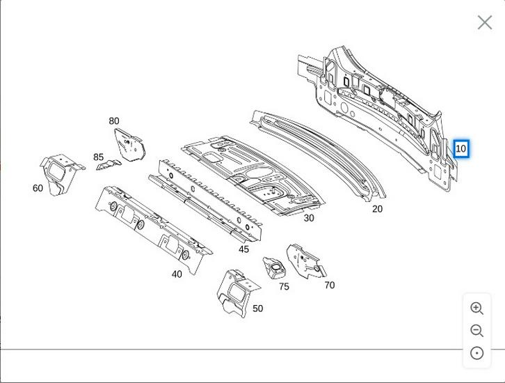 Rear Body Panel for Mercedes-Benz W205 C200