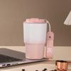 Gradual change color nine angle coffee cup stainless steel thermos cup outdoor with lifting rope double drink accompanying cup