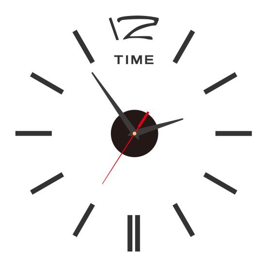 Wall Mount Clock Battery Powered 3D Digital Display Silent Sweep Movement Luminous Wall Clock for Living Room