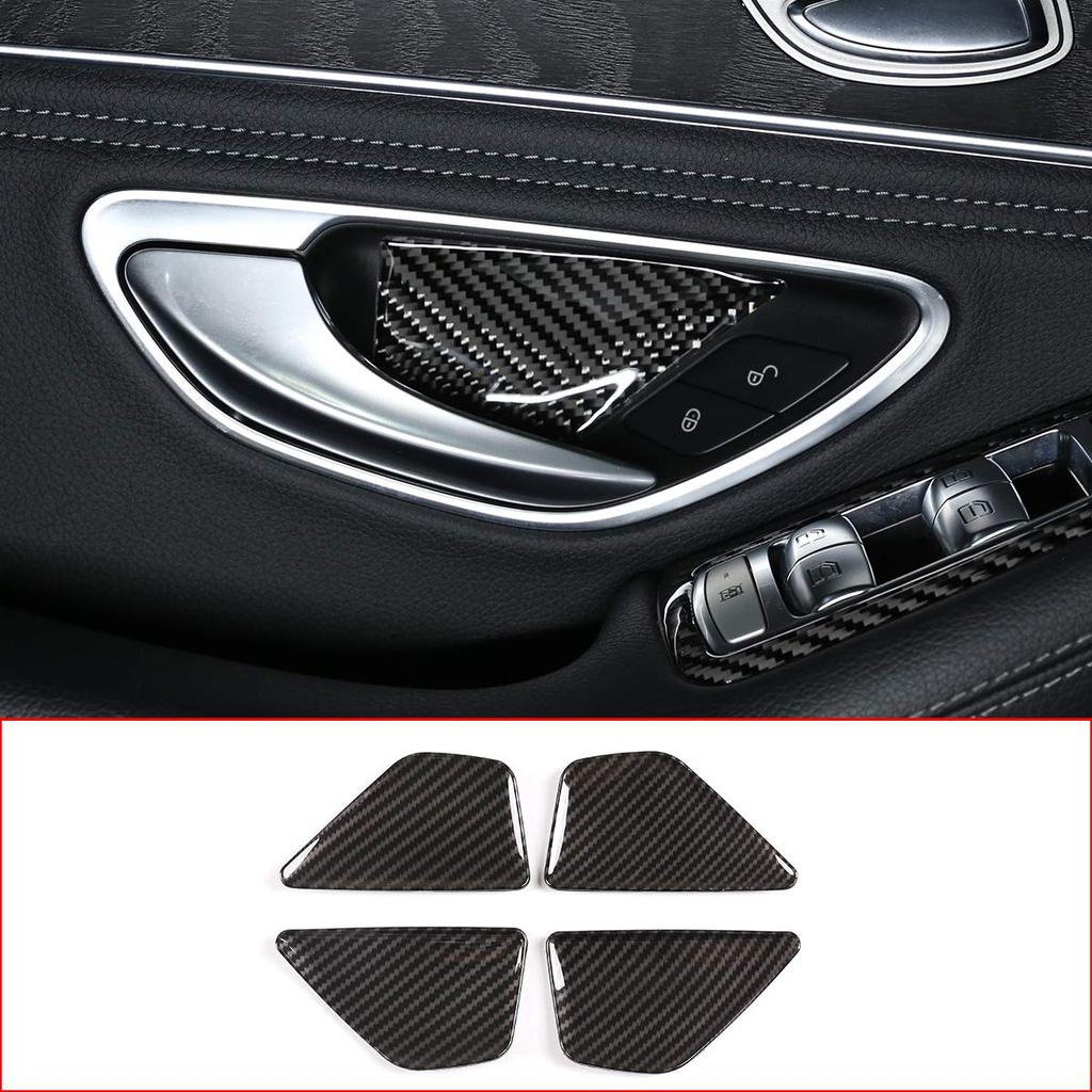 Car Accessories ABS Carbon Fiber Interior Door Bowl Cover Panel Decoration Suitable for Mercedes