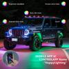 G6 4 In 1 LED Car Underglow Lights RGB Rock Lights Music Sync Atmosphere Lamp for Off Road Vehicles