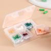 Portable Medicine Storage Box, Plastic Desktop Medicine Storage Box With Lid, Mini Household Medicine Box