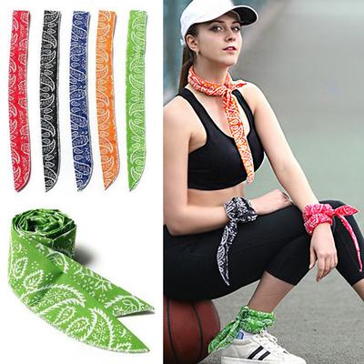 Letni lodowy szalik chłodzący owijka na szyję opaska na głowę chłodząca bandana szalik sportowy na zewnątrz opaska na głowę ręcznik opaska na nadgarstek szalik chroniący przed słońcem