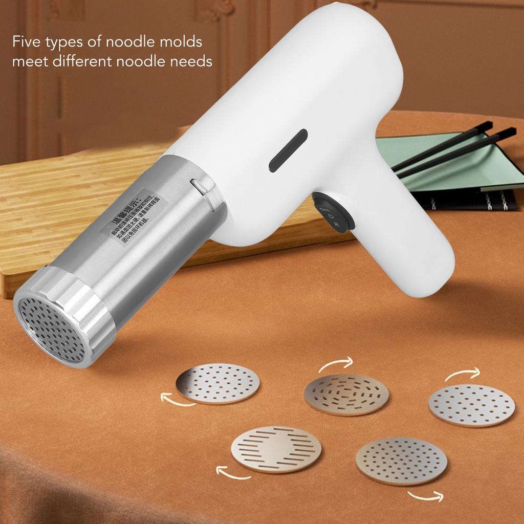 Electric Pasta Maker 40W 304 Stainless Steel Cordless Handheld Automatic Noodle Maker Machine Handheld Electric Pasta Maker