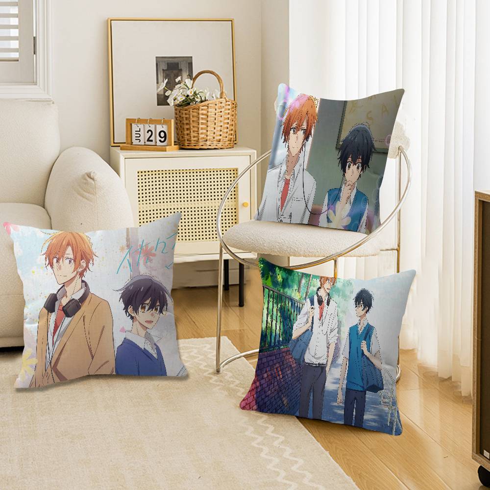 S-Sasaki And-M-Miyano Cushion Cover Polyester Sofa Cushions Decorative Throw Pillows Home Decoration Pillowcover