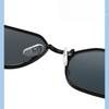 Non-polarized Women Square Metal Frame Sunglasses Male Retro Personality Simple Sun Glasses Fashion Comfortable Leisure Shades
