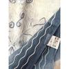 Used Indian Silk Cotton Stole, Ari Embroidery, 1375, Hand-dyed, Lightweight, For Spring/Summer, Mother's Day Gift, Navy