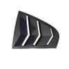 For Skoda Rapid Sedan 2012-2018 Car Rear Louver Window Side Shutter Cover Trim Sticker Vent Scoop ABS Carbon Fiber Accessories