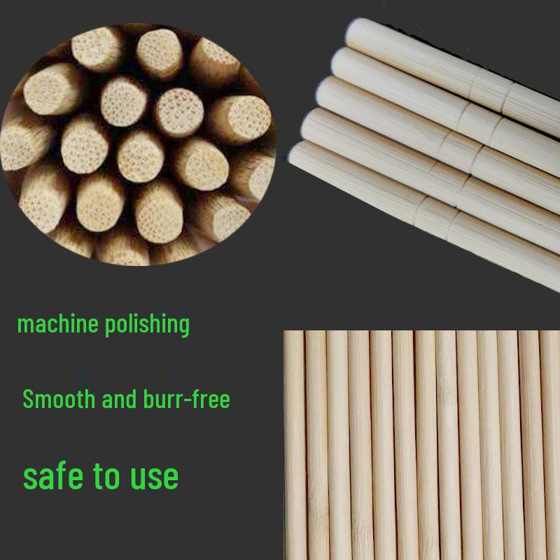 Bamboo Disposable Chopsticks Set - Individually Wrapped, Four-Piece, Small Round; Includes Free Shipping.