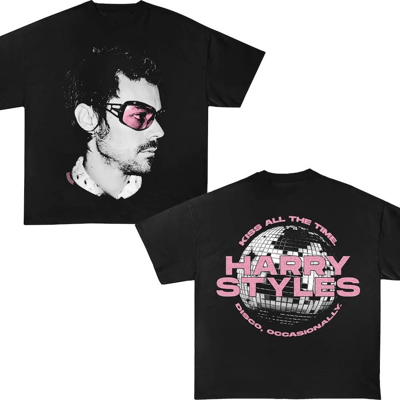 

Harry Styles 2026 Doublesided Concert Unisex Women Cotton TShirt for Tour Soft Breathable HighQuality Trendy Y2K Style S