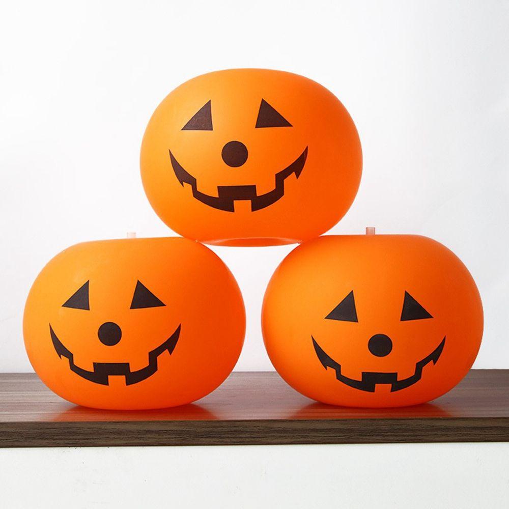 In Dark Props Party Festival Latex Balloons Pumpkin LED Light Halloween Decoration Pumpkin Lantern