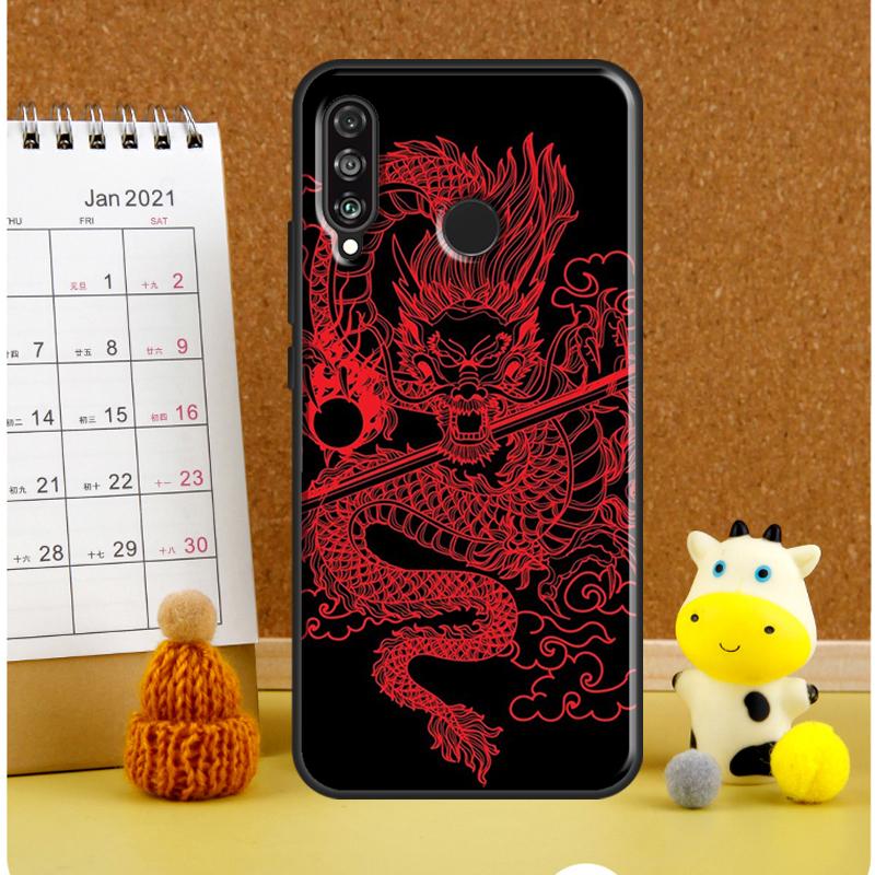 Ancient Japanese Dragon For Huawei Nova Y61 Y60 Y70 Y72 Y73 Y90 Y91 12i 11i 3i 7i 8i 9 10 SE P20 P40 P30 Lite Case