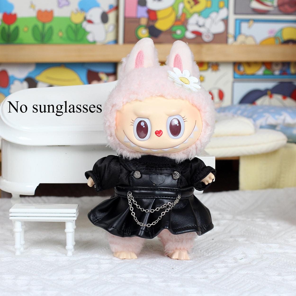 

Labubu Doll Clothes Universal Fashion Handsome Leather Jacket Leather Jacket Doll Pendant Clothes Labubu Baby Clothing