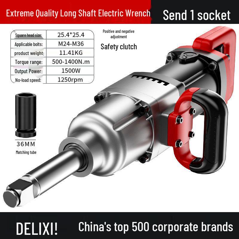 Delixi Electric 220V Heavy-Duty Impact Wrench with High Torque